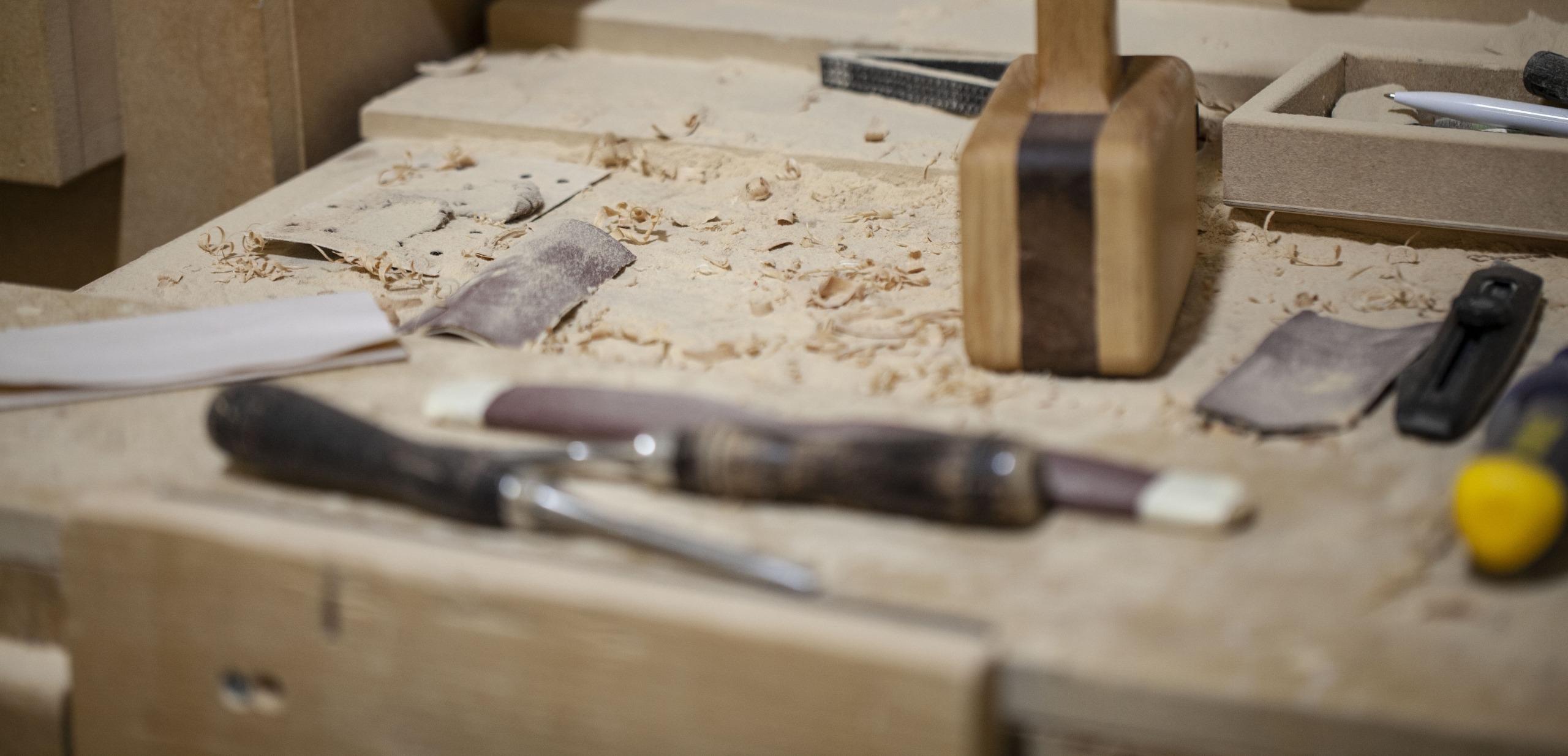 Sound Leisure craftsman hand-building a jukebox cabinet